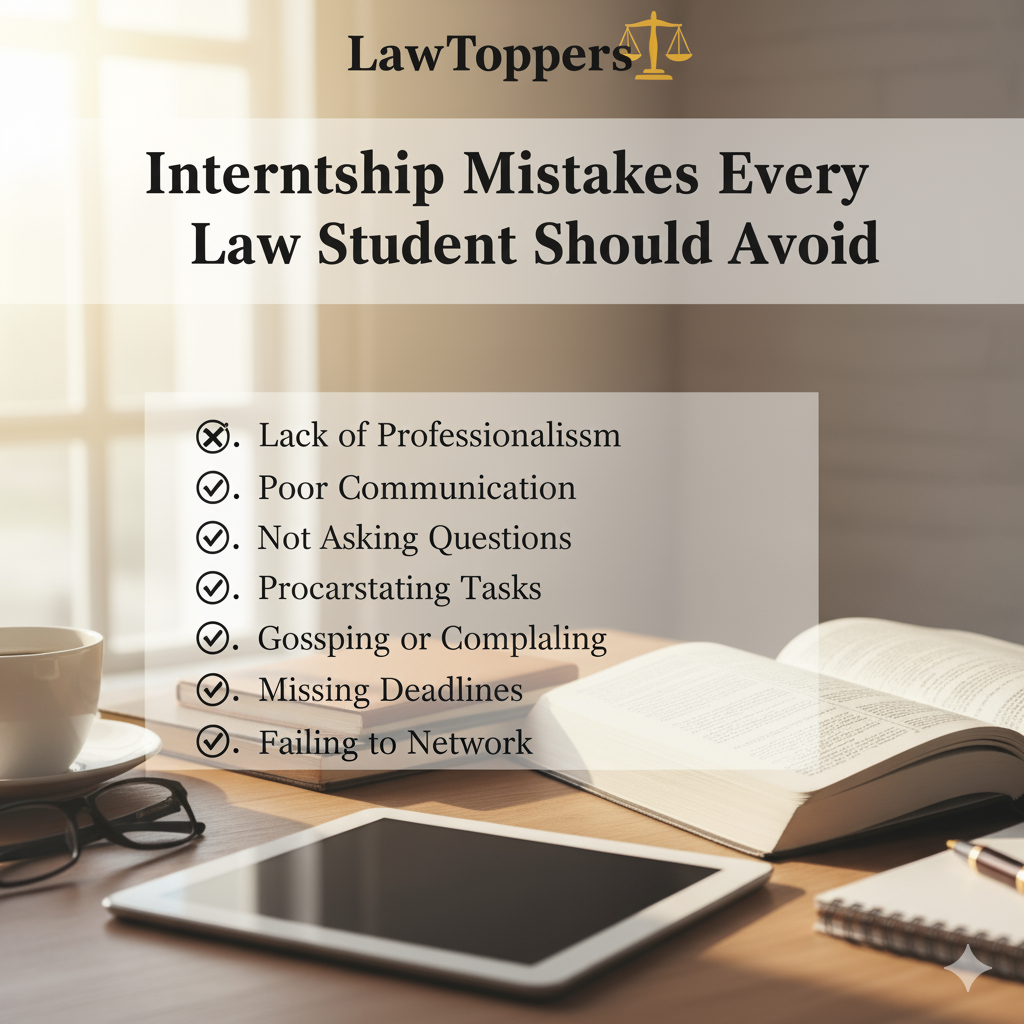 10 Internship Mistakes Every Law Student Should Avoid | LawToppers